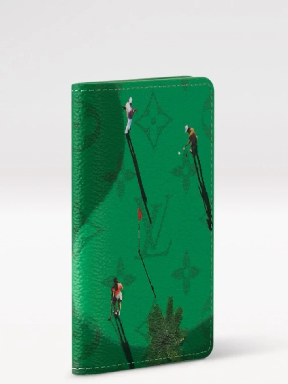 Lv pocket organizer green monogram heritage